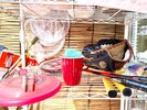 バトミントン、キャッチボールなど、自由に遊んでいただける遊具をたくさん用意しております。