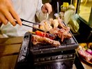 炭火焼と溶岩焼きの二刀流BBQ(冬限定)
