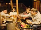 【冬の寒さを忘れさせる薪ストーブを囲んで鍋を食べるプラン】