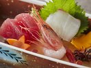 【土地の恵み会席】秋(2026年9月〜11月)御造里 三種盛り