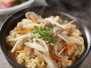 【土地の恵み会席】秋(2026年9月〜11月)食事 きのこ御飯