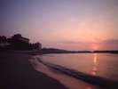 弓ヶ浜半島に沈む夕日