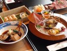 のどぐろの煮付けと旬彩盛り