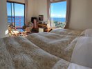 3階角部屋トリプル仕様。幼児添い寝時BED寄せます。窓が2つでとても景色が良いです(室内禁煙テラス可)
