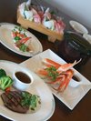 お夕食一例でございます♪♪クチコミでも高評価頂いておりますm(__)m是非お夕食付プランで・・・