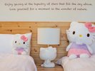 【ハローキティコラボルーム】各部屋にはそれぞれのコンセプトにあったハローキティ人形はあなたをお出迎え