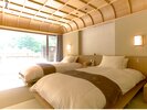快眠セラピストのコーディネートにより、「羽毛の宝石」と呼ばれるアイダーダウンの掛け布団を全室にご用意