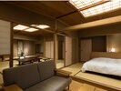 庭園露天風呂付客室にベッドルームが誕生。ゆったりした寛ぎの空間をお試しください