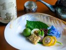 素材にこだわった、今夏の献立。五感で愉しめるお料理をどうぞお召し上がりください。