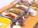 朝食ビュッフェの様子
