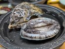 鮑と牡蠣の陶板焼き