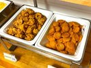 唐揚げ、ホタテ風味フライ