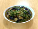 揚げ茄子とインゲンの和風生姜あんかけ