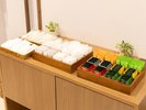【アメニティバイキング】お茶・紅茶や綿棒などご自由にお持ちください♪