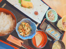 【朝食一例】出張やご滞在の合間に、ほっとひと息つけるお食事をご用意しております