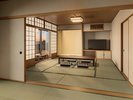 【本館 金泉風呂付】プレミアム和室6名定員(庭園側)
