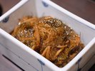 朝食ビュッフェ|ごはんのお供にぴったりな北海道の郷土料理。函館竹田食品の松前漬け。
