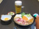 すき焼き+ビール