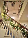 フロア階段のクリスマス装飾