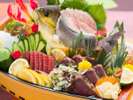 【お食事】夕食/南国土佐の郷土料理『皿鉢(さわち)料理』※一例