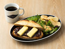 ◆【宿泊者限定】朝食サンドウィッチセット(チップス・サラダ・ドリンク付)小倉バター◆