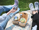 朝食|お食事とピクニックセットをお渡しし、公園でも楽しめる朝食スタイル。