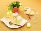 お祝いジェラート(飼い主様用)&ワッフル(わんちゃん用)