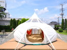 サウナマトカ 大きなテント内は休憩にご利用いただけます