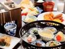 【朝食】熊本や山鹿の食材を使った朝食 (一例)