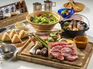 【ご夕食】グランピングBBQ一例(4品) ※食材は季節によって異なります