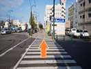 こちらの横断歩道も渡りまっすぐお進みください