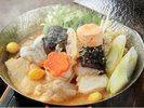 コラーゲンたっぷり常磐ものあんこう鍋。