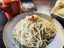 会津山都の粉を使って打ったこだわりの十割そば