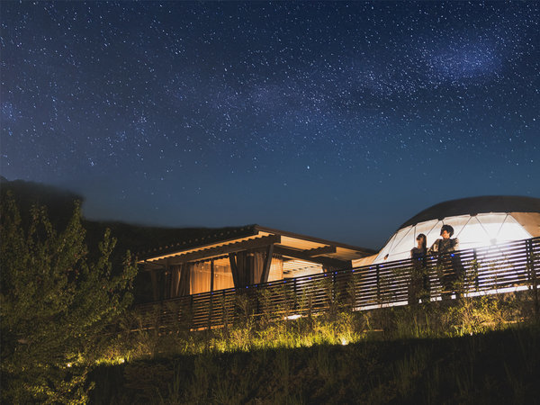 GRANPEAKS東白川の冬のグランピング施設