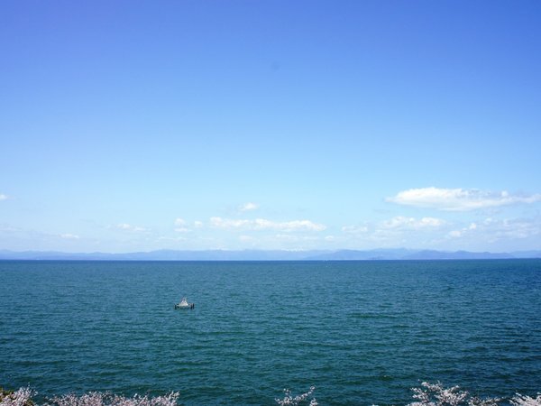 客室からの眺望（琵琶湖）