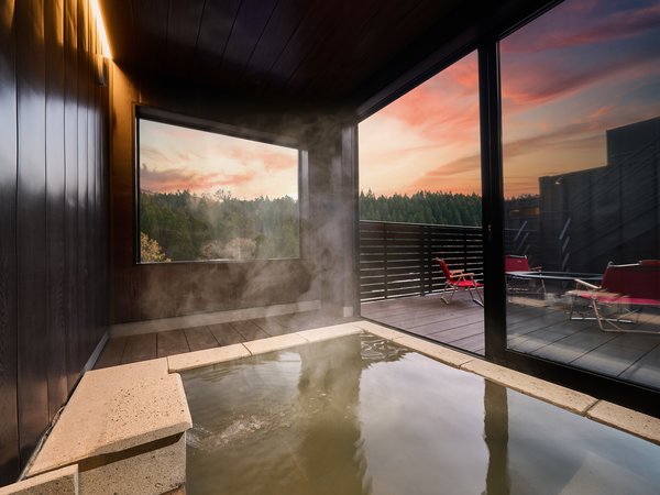 【グランピングスパ・わいた】2024年1月OPEN!半露天風呂&サウナ付ハウスでお籠りグランピング