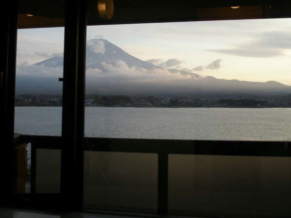 展望風呂からの富士山