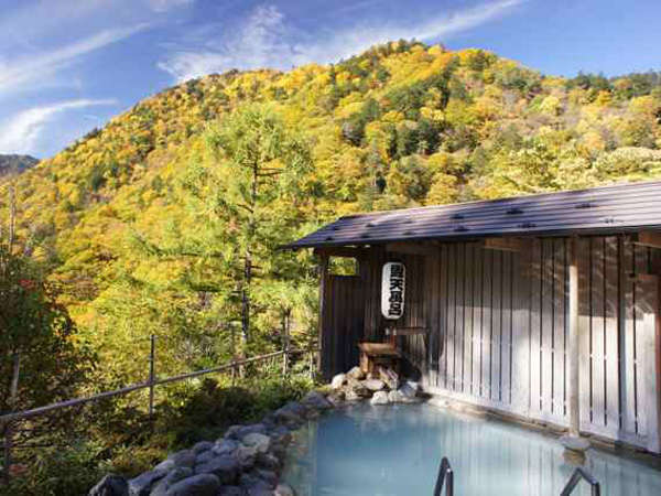 【白骨温泉　白船グランドホテル】深緑の森に囲まれた露天風呂で絶景と星空に癒される温泉旅