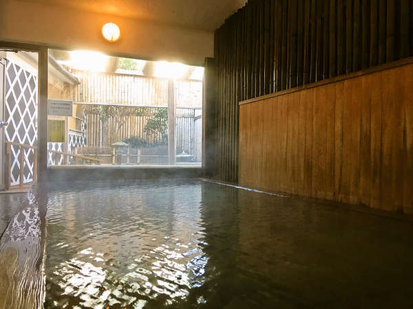 【大浴場】良質の塩化物泉、天然の下賀茂温泉100％。源泉かけ流し