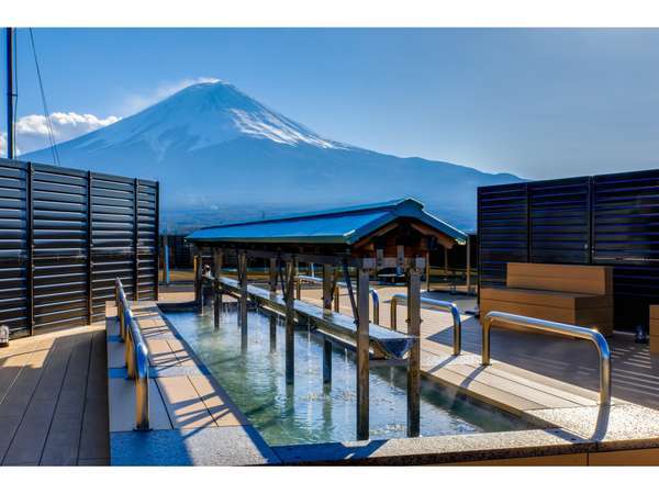 足湯からの富士山