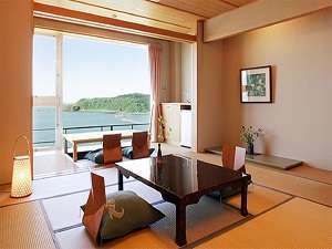 海と入り陽の宿　帝水　秋田男鹿半島　戸賀湾を望む温泉旅館