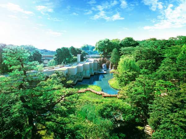 隣接している御殿山庭園は2,000坪の広さがあり、都心とは思えない非日常をご体感いただけます。