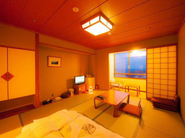 和室10畳イメージ。全客室から太平洋が一望できます。