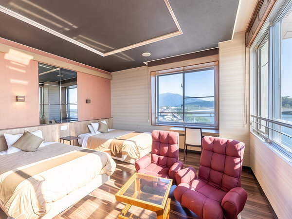 【和モダンスイート和洋室】源泉100%かけ流し天然温泉付き客室