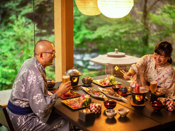 ■個室会食場 一例■大切な人との二人だけの時間。会津の美酒・美食と共に。