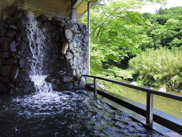 名取川を目前に　川沿い露天風呂【天下取りの湯】