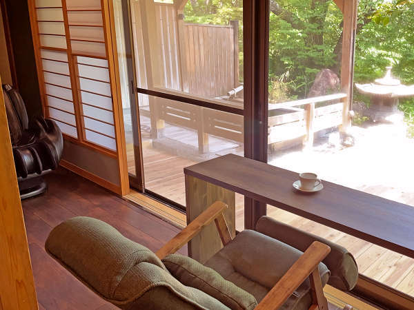 露天風呂付き特別室『松島』・景色を眺めてストレスフリーな時間を過ごす☆