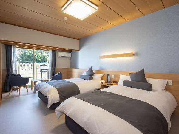 【ドッグラン直結】和モダンツイン【客室一例】