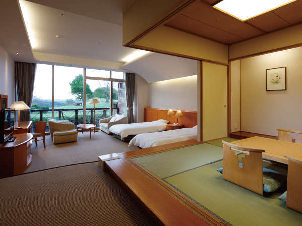 洋間と和室を備えた和洋室は家族旅行で人気のお部屋タイプです