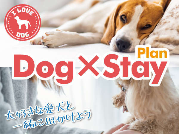 【Dog×Stay】ワンちゃん同伴宿泊プラン